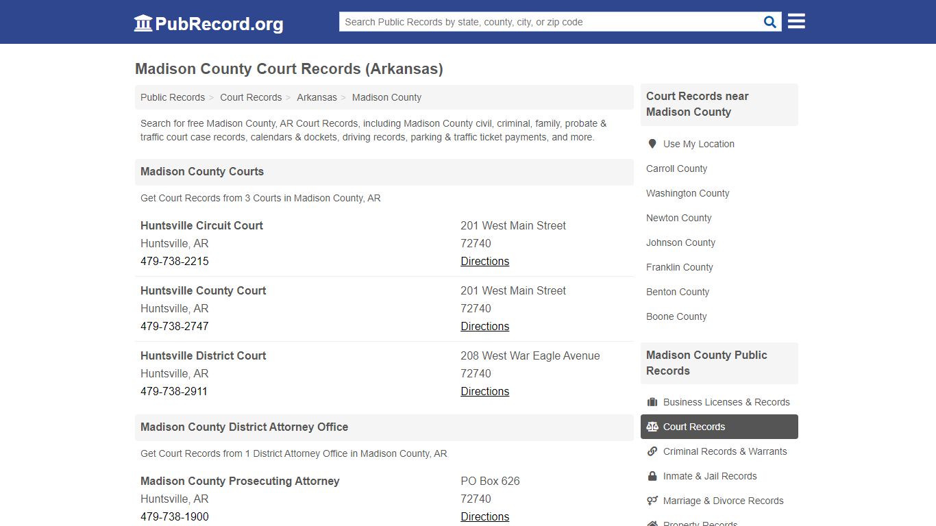 Free Madison County Court Records (Arkansas Court Records) - PubRecord.org
